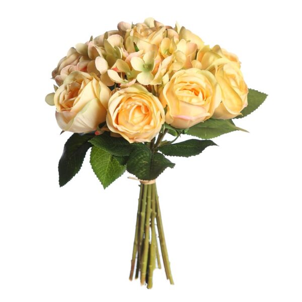 ATADO DE ROSAS Y HORTENSIAS 27CM - Imagen 3