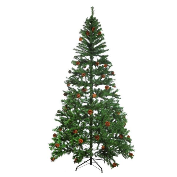 ARBOL NAVIDAD ARTIFICIAL PIÑAS 210CM - Imagen 1
