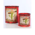 SET DE 2 MACETAS CERAMICA MEXICAN 16CM