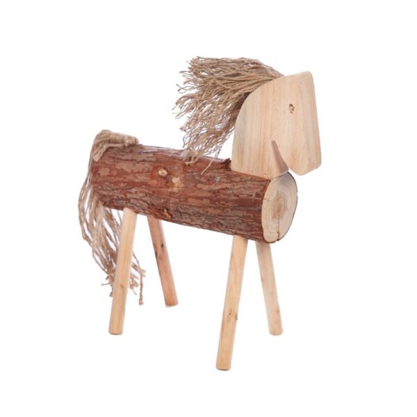 Y0523_0 CABALLO DECORATIVO TRONCO 50CM - Imagen 1