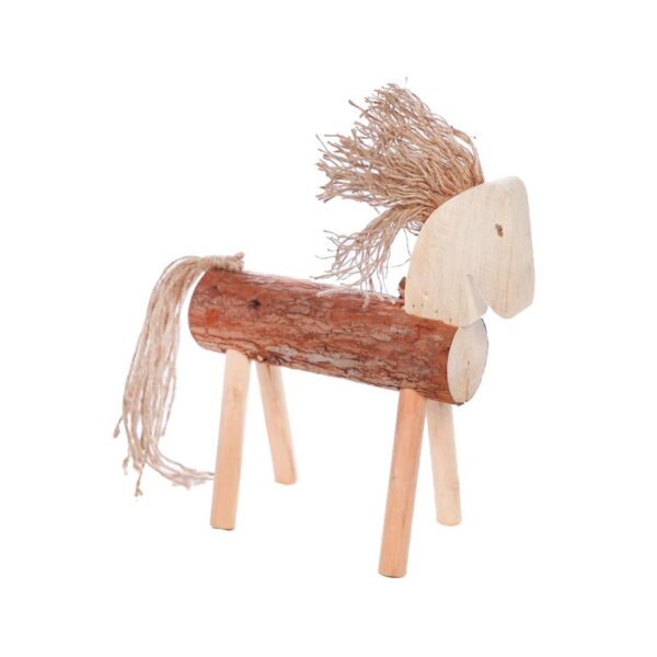 Y0524_0 CABALLO DECORATIVO TRONCO 40CM - Imagen 1