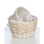SET 3 CUBRE MACETAS MIMBRE CLASSIC 19CM - Imagen 2