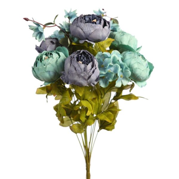 RAMO PEONIAS Y HORTENSIA 50CM - Imagen 3