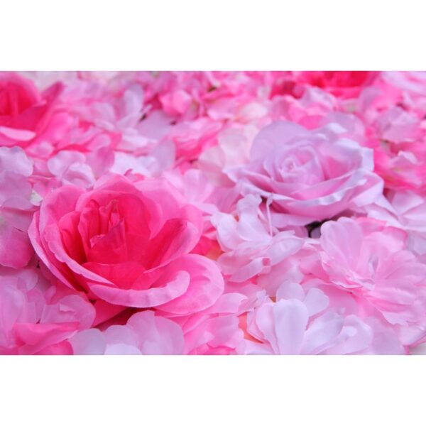 MURO ROSAS Y HORTENSIAS 60X40CM - Imagen 2