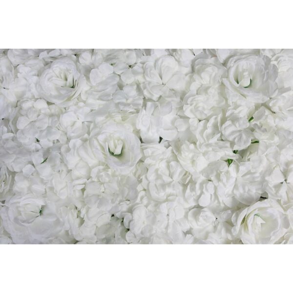 Y0802_0 PLACA ROSAS Y HORTENSIAS ARTIFICIAL 60X40CM - Imagen 1