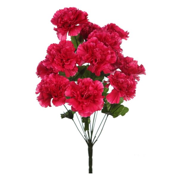 RAMO DE CLAVELES X 12 ARITFICIAL 50CM - Imagen 7